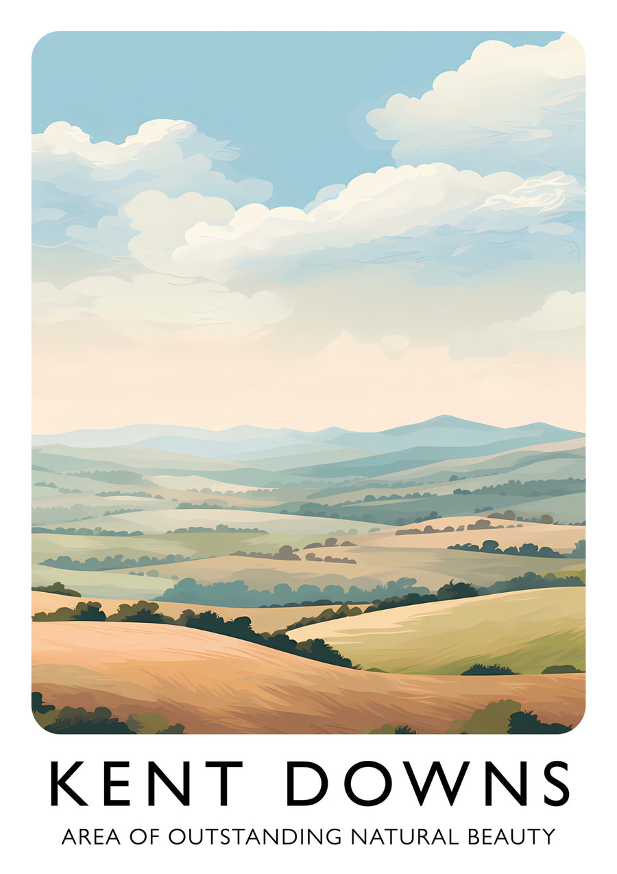 Kent Downs - Print Only frame