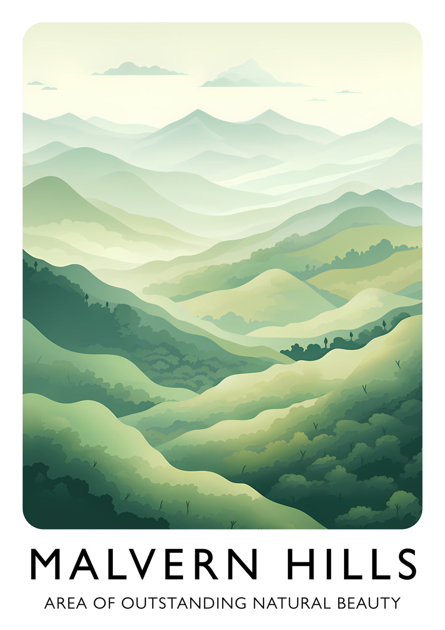 Malvern Hills - Print Only frame