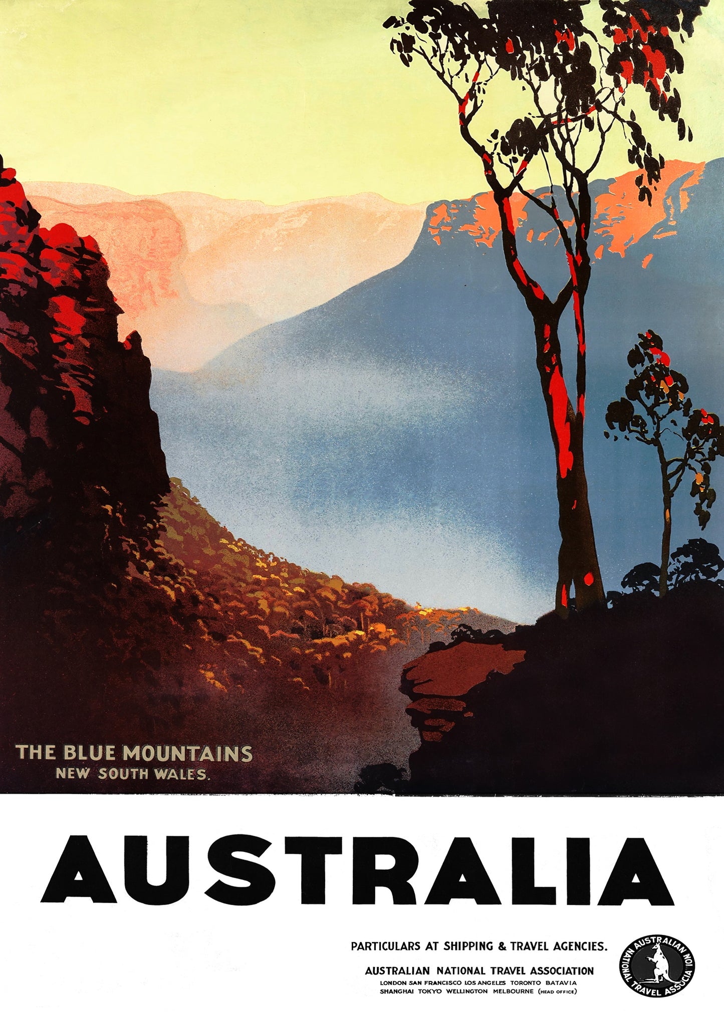 Blåbergen, Australien