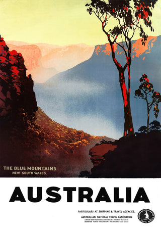 Blåbergen, Australien print