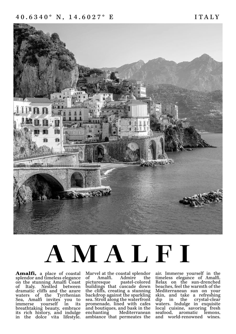 Amalfi - Italy - Print Only frame
