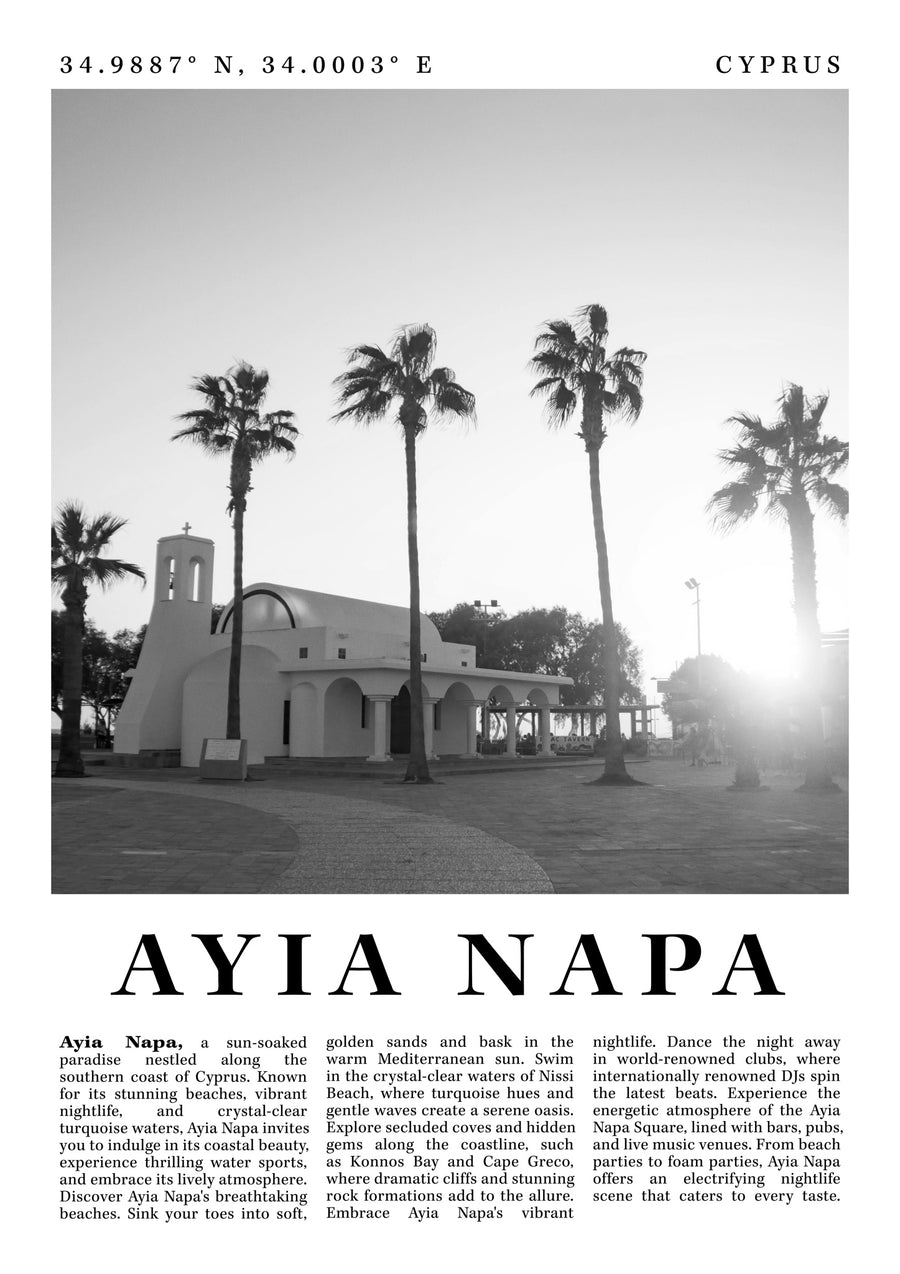 Ayia Napa - Chypre - Print Only frame