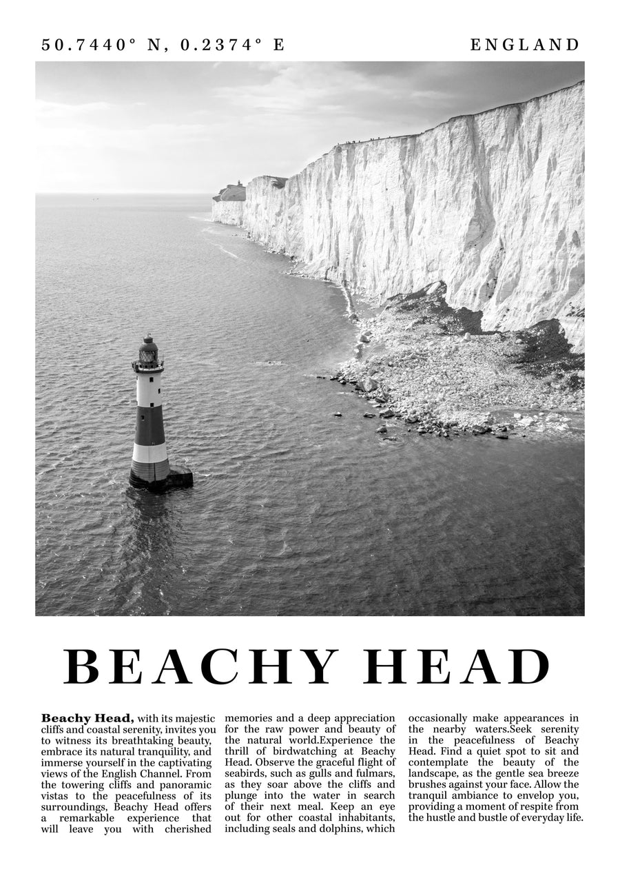 Beachy Head - Angleterre - Print Only frame