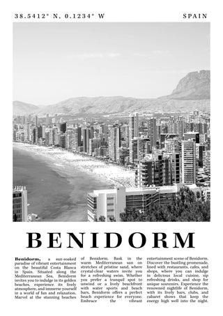 Benidorm - Espagne print