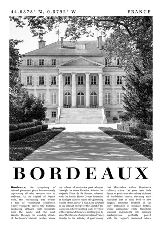 Bordeaux - France print