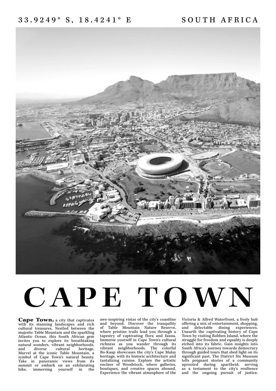 Kapstaden - Sydafrika - Print Only frame