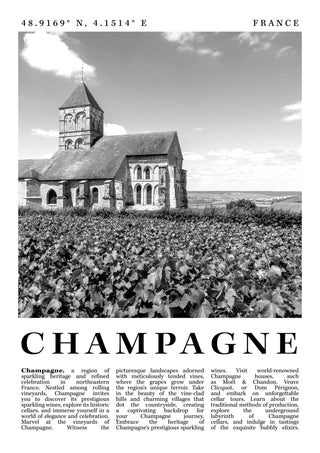 Champagne - France print