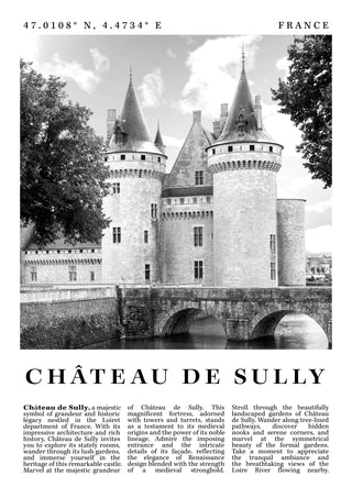 Chateau de Sully - France print