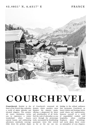 Courchevel - France print