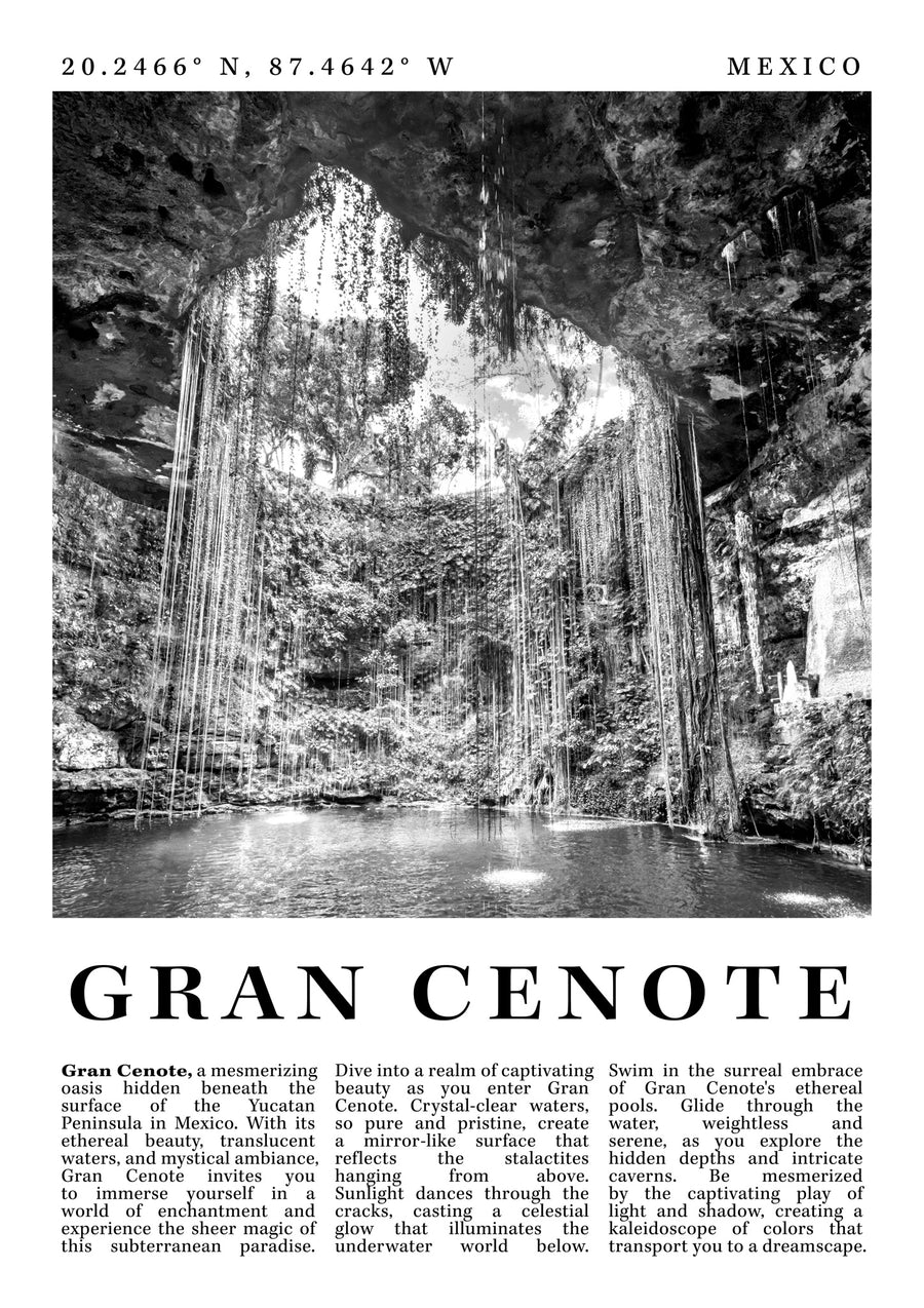 Gran Cenote - Mexique - Print Only frame