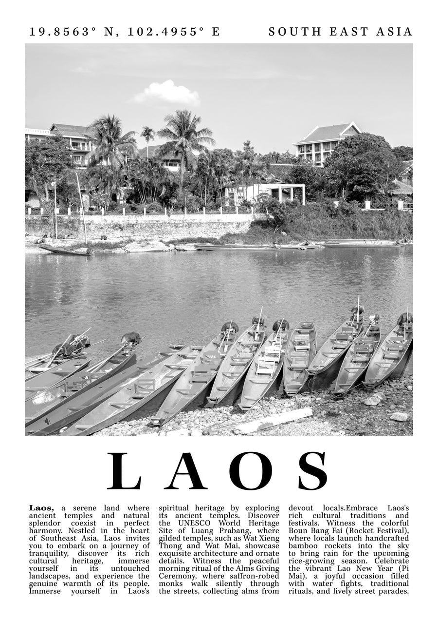 Laos - Print Only frame