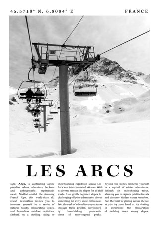 Les Arcs - France print