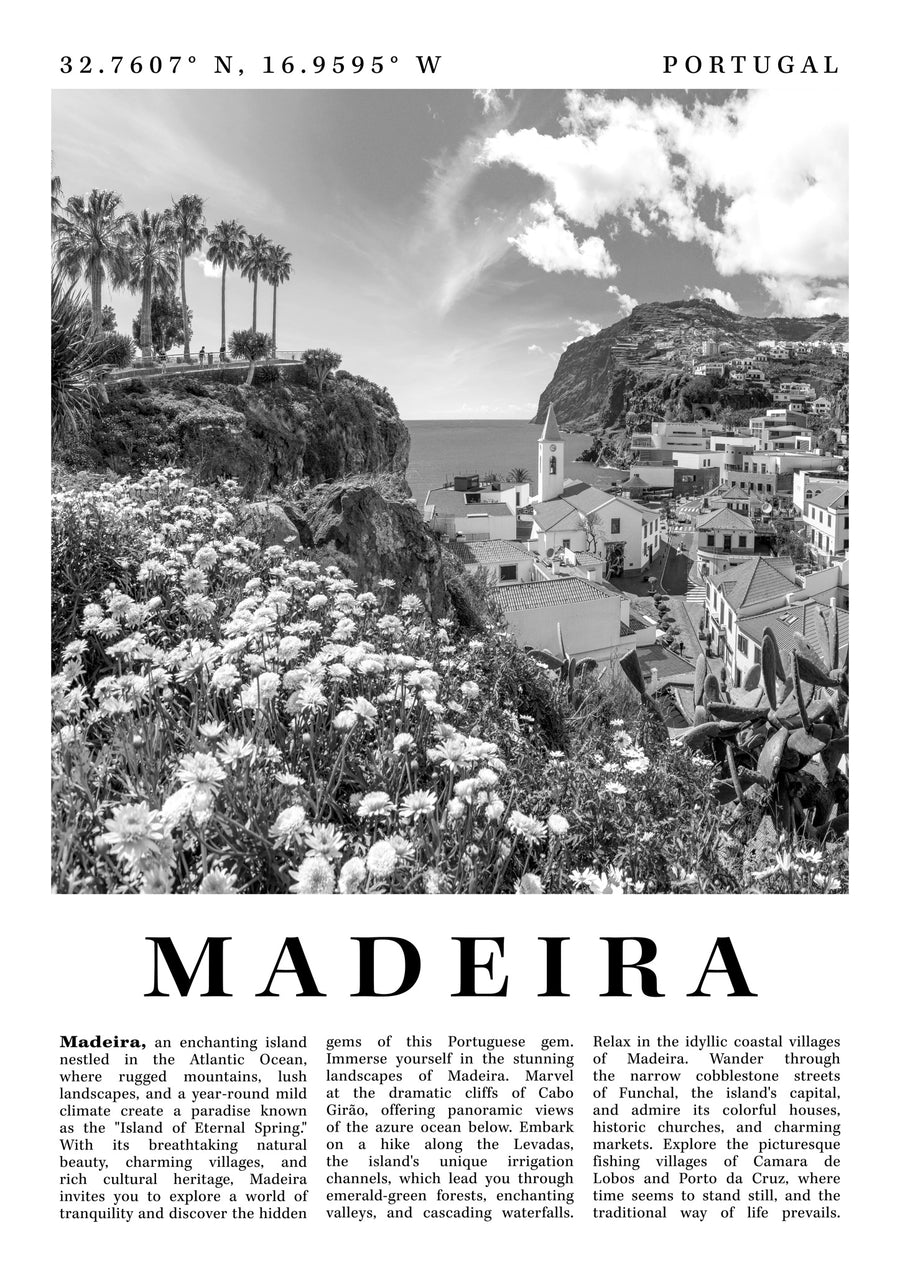 Madère - Portugal - Print Only frame