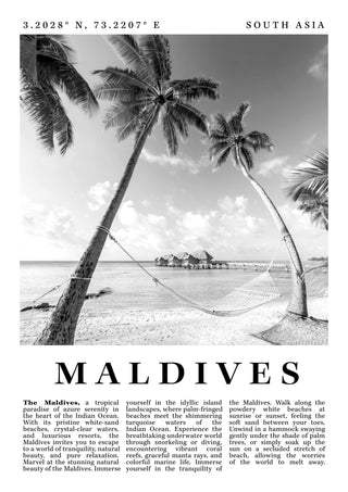 Maldives print
