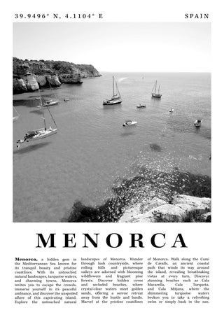 Menorca - Spanien print