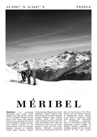 Meribel - Frankrike print