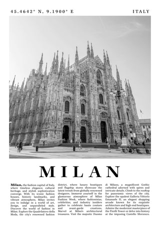 Milan - Italy print