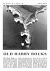 Old Harry Rocks - England print