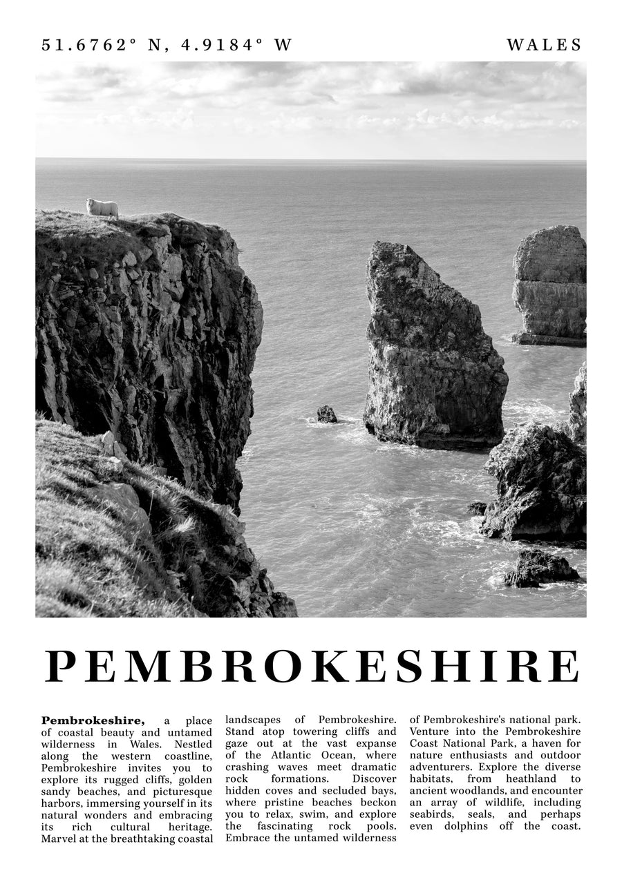 Pembrokeshire - Wales - Print Only frame
