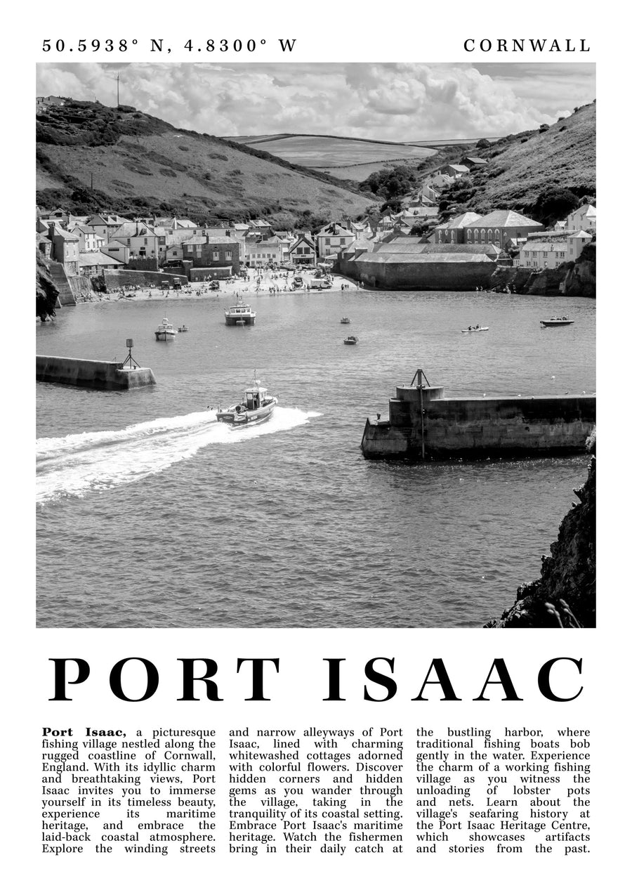 Port Isaac - England - Print Only frame