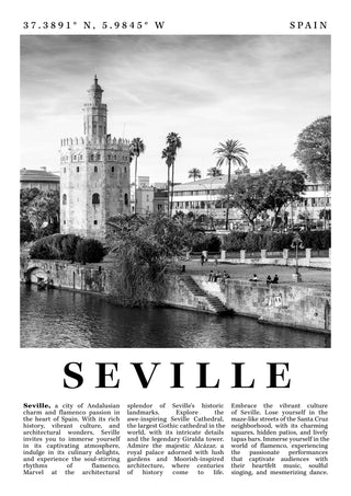 Sevilla - Spanien print