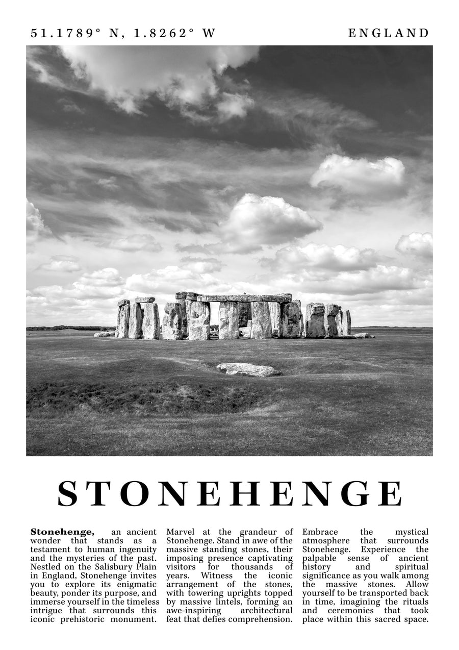 Stonehenge - Engeland - Print Only frame