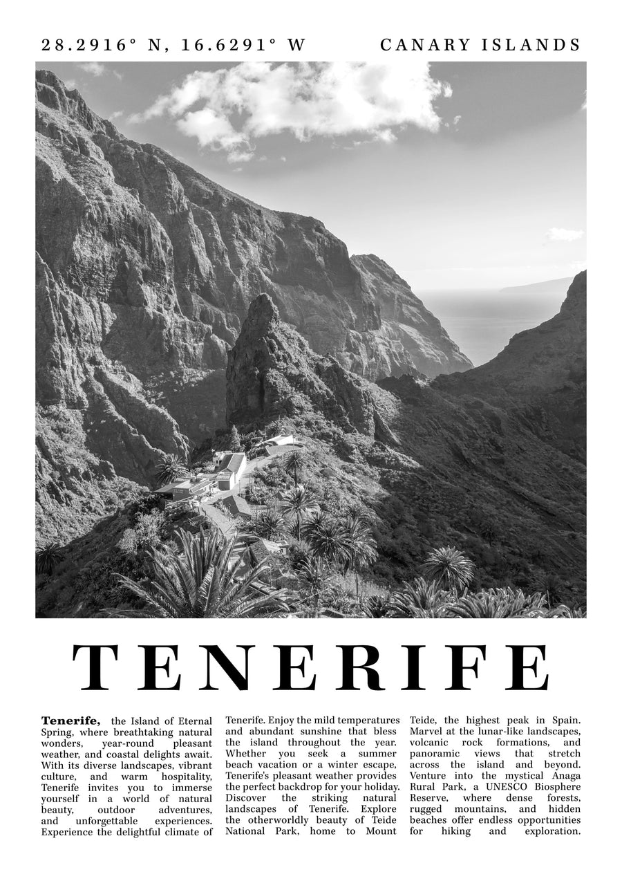 Teneriffa - Spanien - Print Only frame