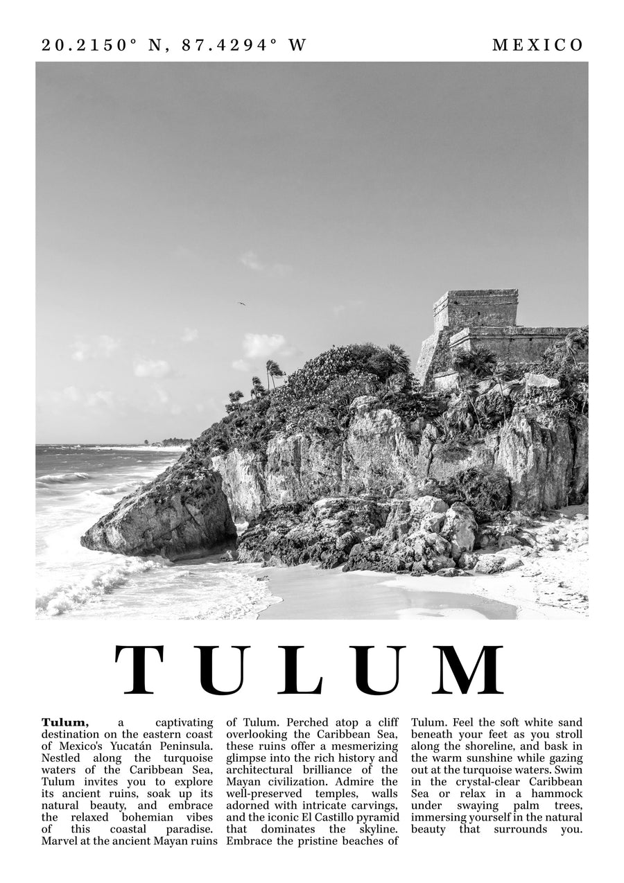 Tulum - Mexico - Print Only frame