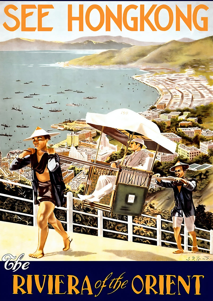 Hong Kong, Riviera de l'Orient - Print Only frame
