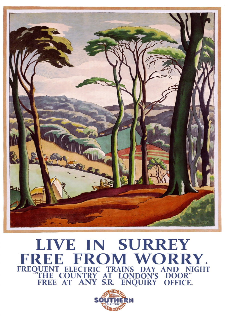 Live in Surrey - Print Only frame
