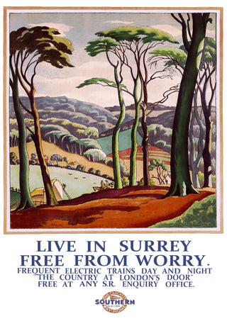 Live in Surrey print