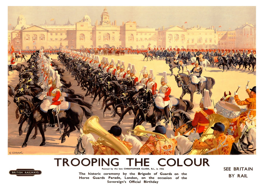 Parade militaire du Trooping the Colour, Londres - Print Only frame