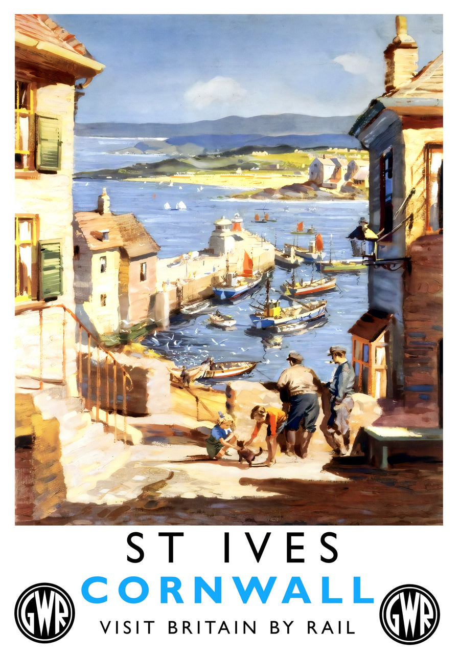 St. Ives, Cornwall - Print Only frame