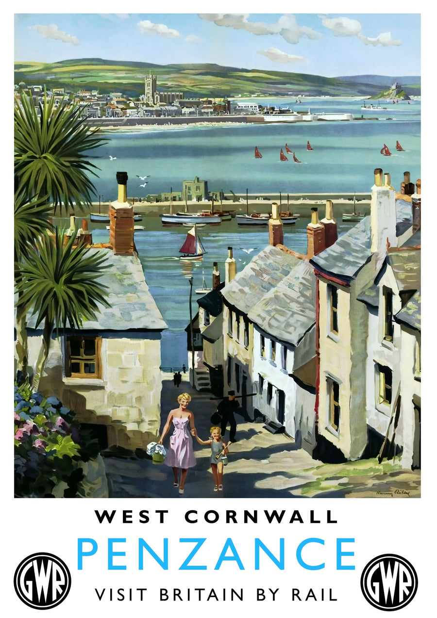 Penzance, Cornwall - Print Only frame