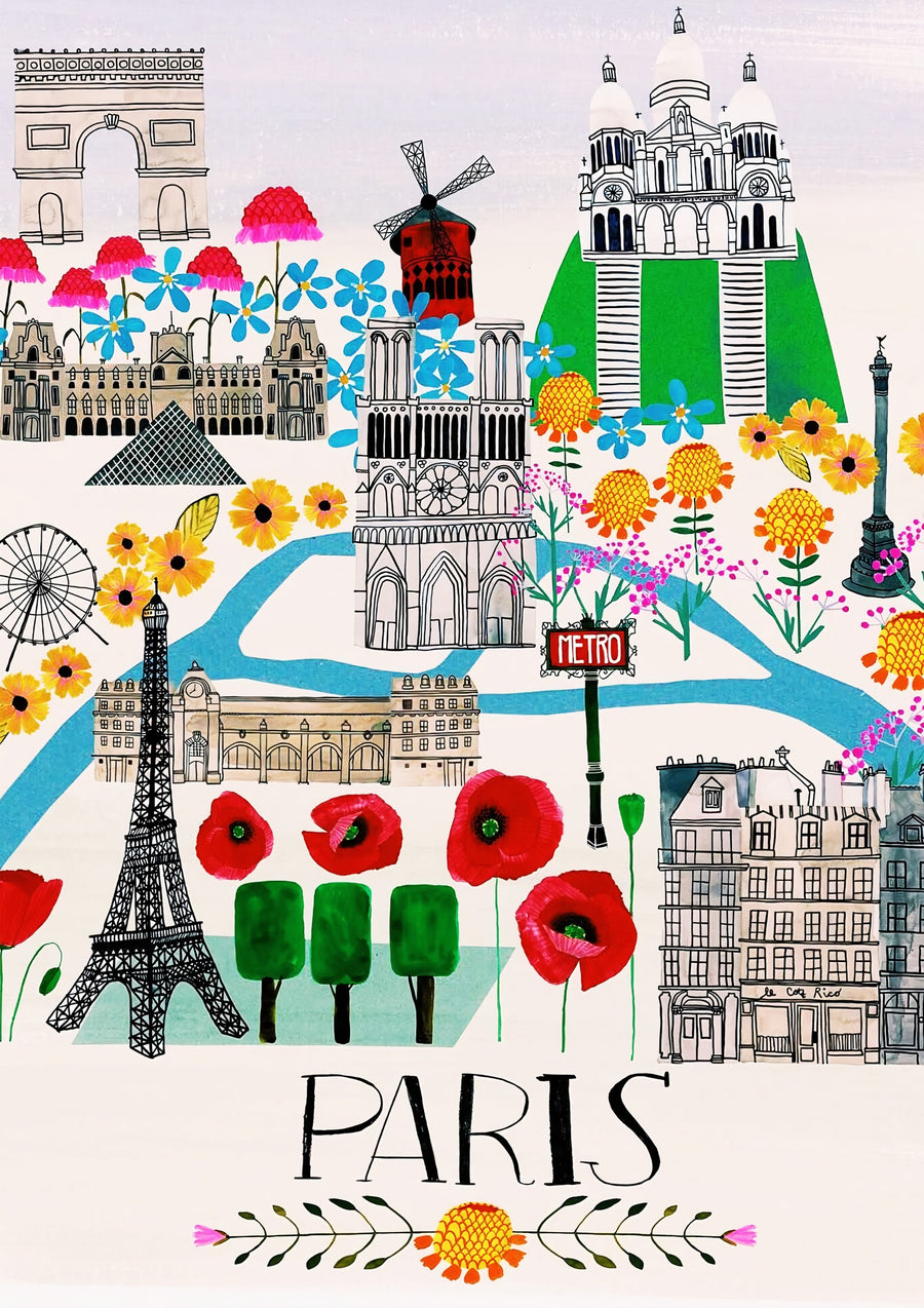 Paris, Frankrike - Print Only frame