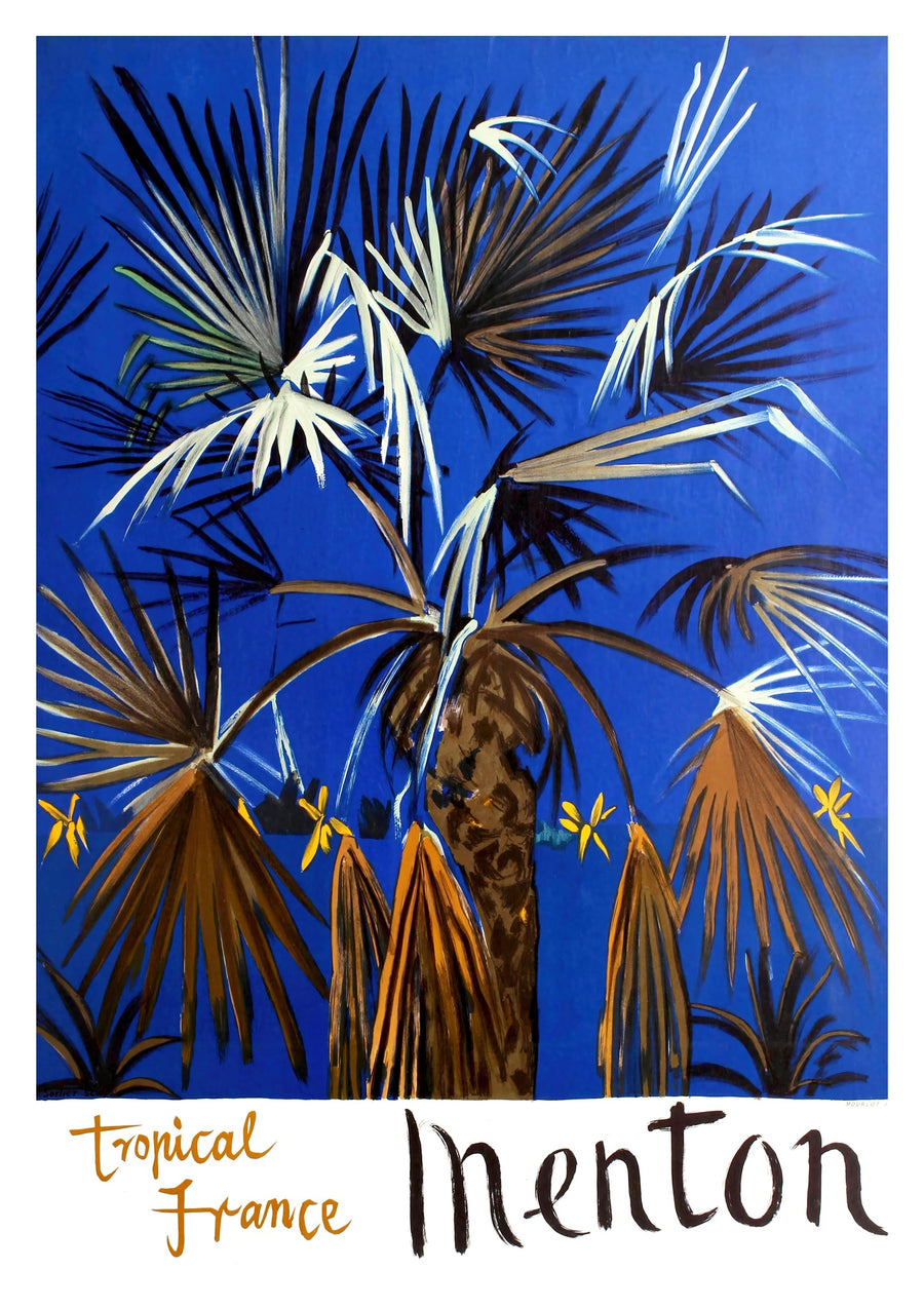 Menton, Tropisch Frankrijk - Print Only frame
