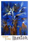 Menton, tropiska Frankrike print