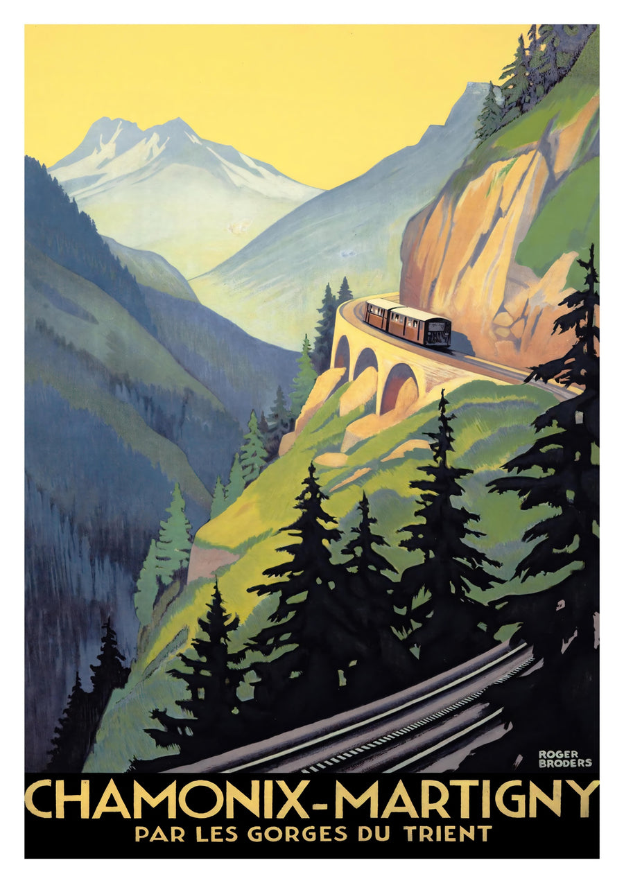 Chamonix-Martigny - Print Only frame