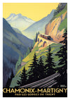 Chamonix-Martigny print