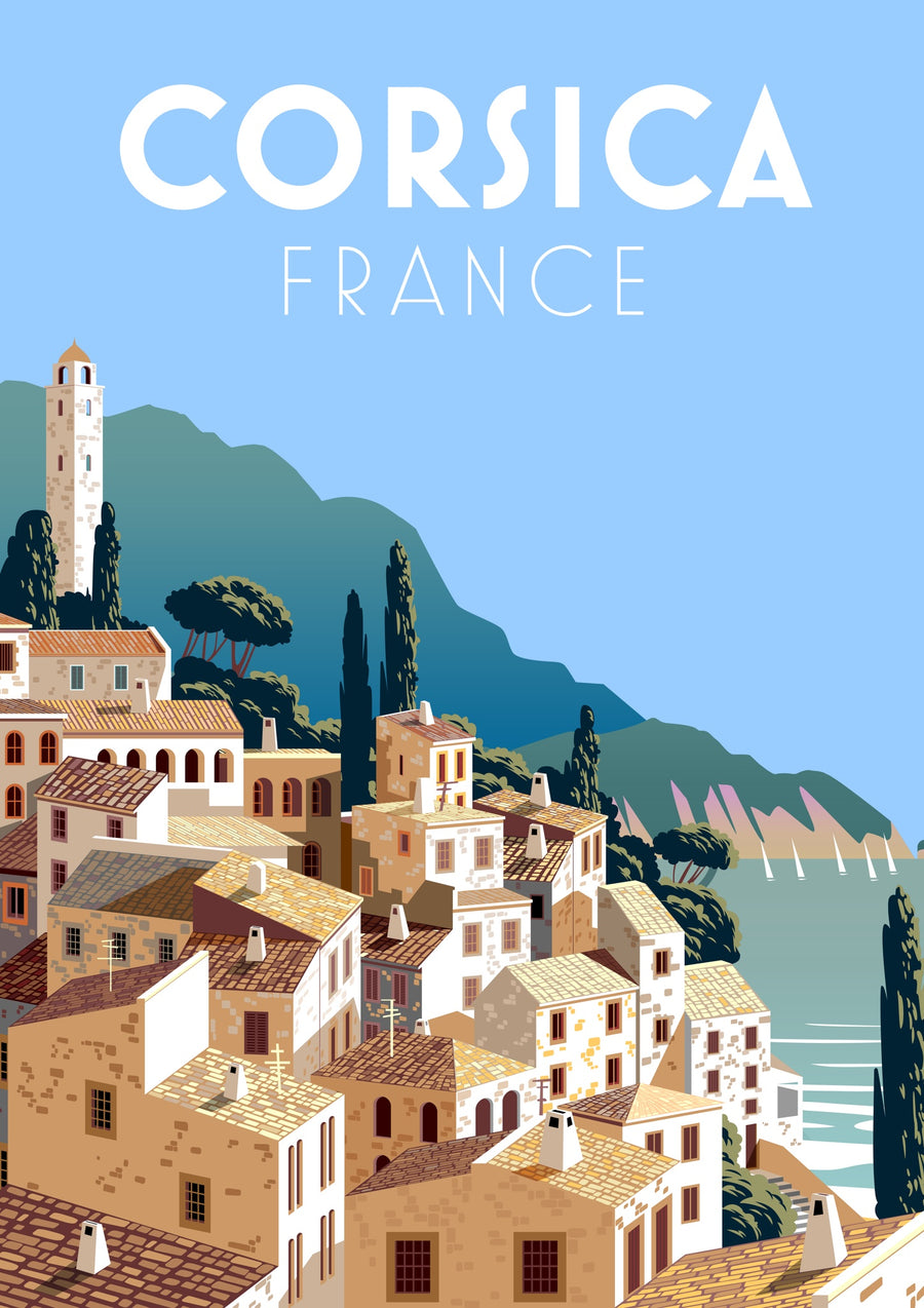 Corsica, France - Print Only frame