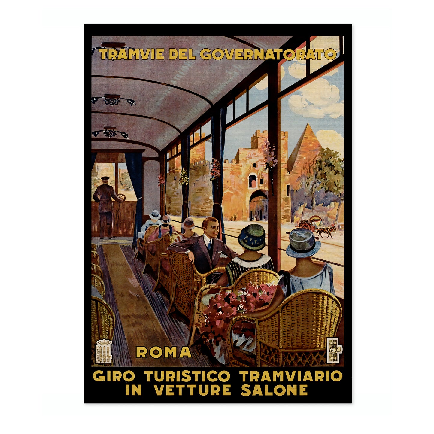 Spårvagn i Rom, Italien