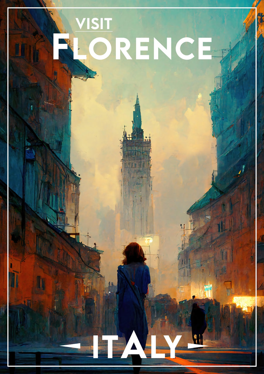 Visit Florence - Print Only frame