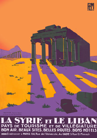 Syrien och Libanon, Mellanöstern print