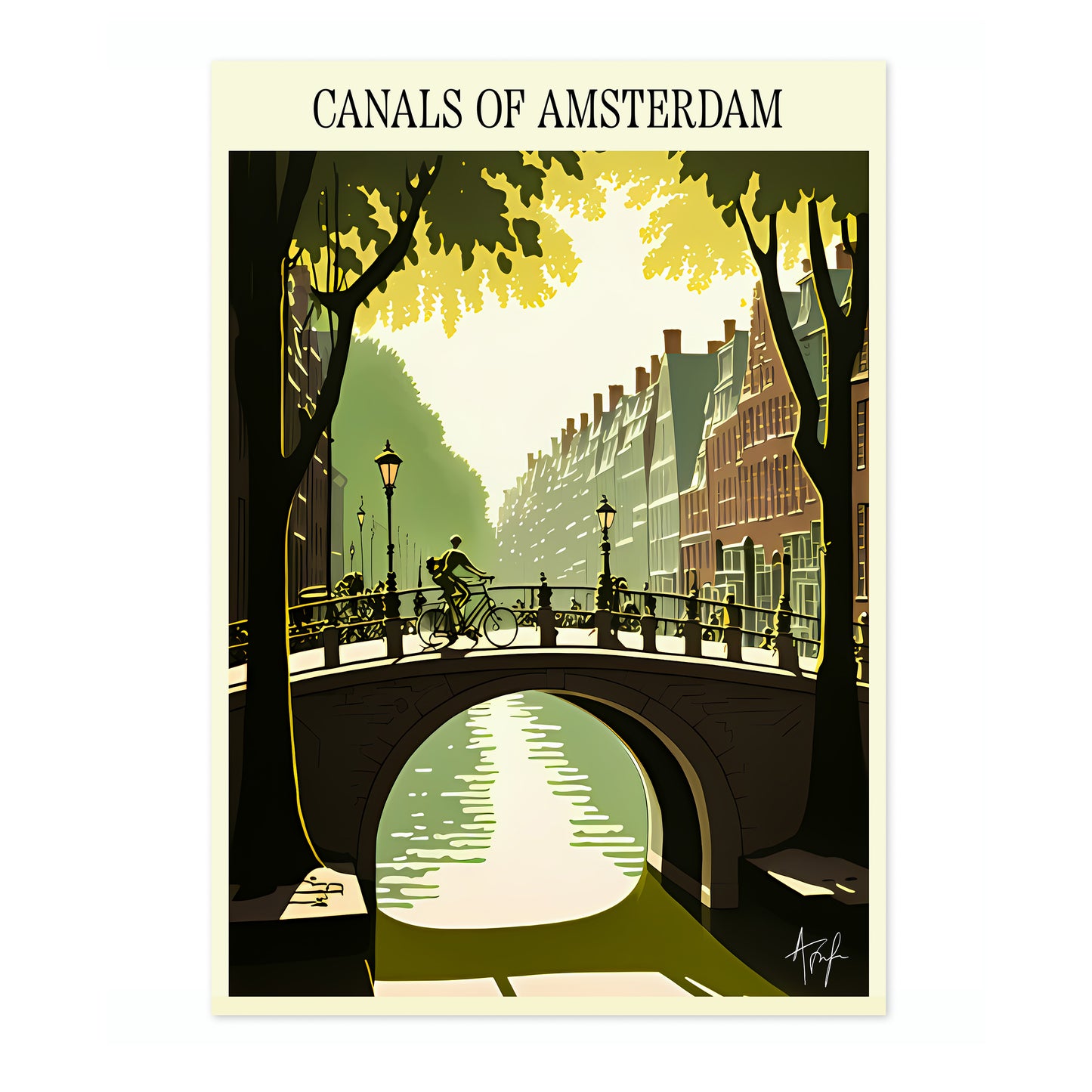 Kanalerna i Amsterdam - Holland