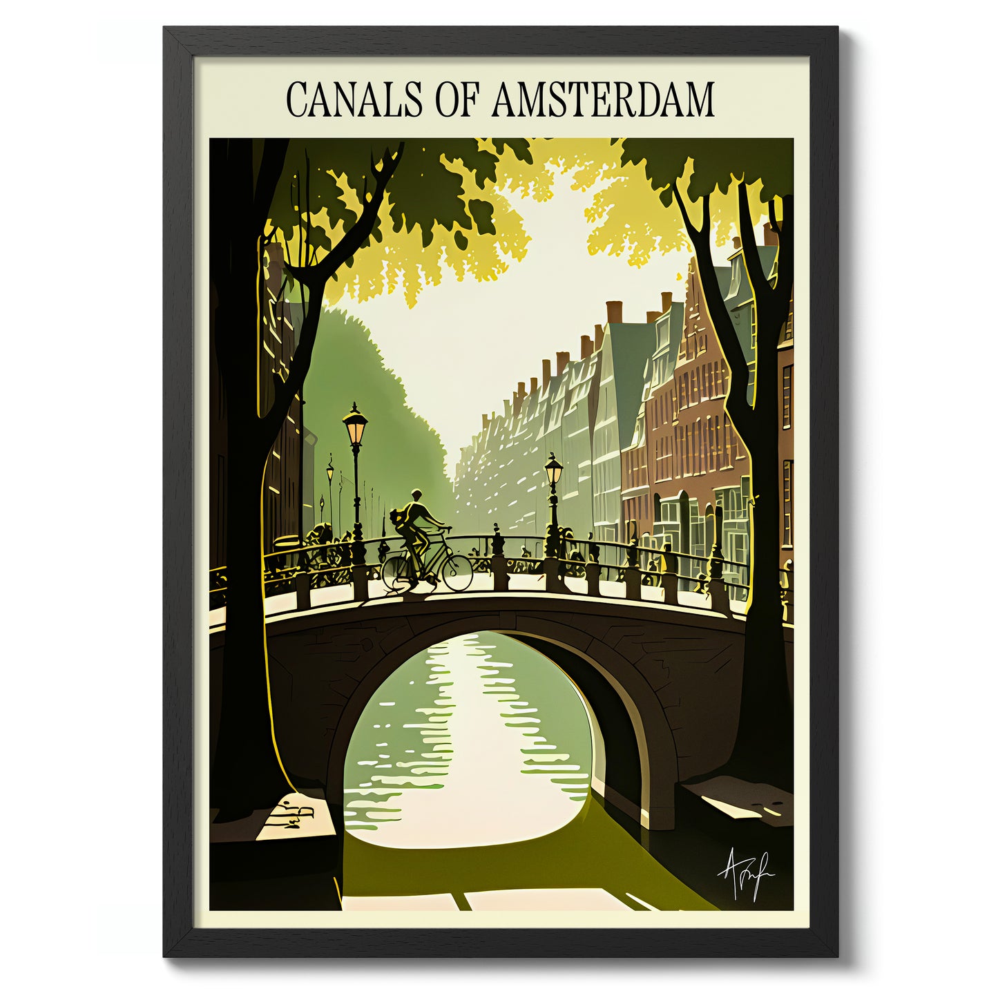 Kanalerna i Amsterdam - Holland