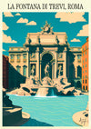 Fontana Di Trevi, Rom - Italien print