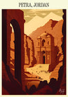 Petra - Jordanien print