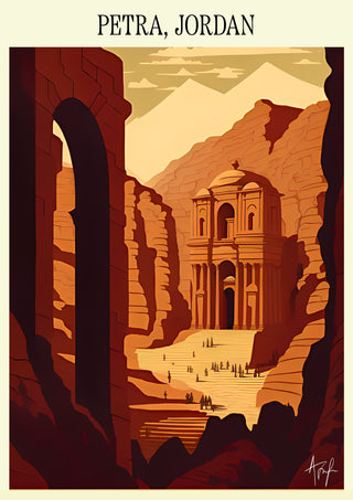 Petra - Jordanien print