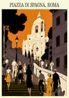 Piazza di Spagna, Rom - Italien print