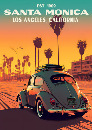 Santa Monica, California print